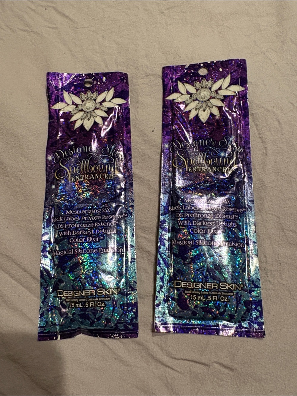 2 Spellbound tanning packet
